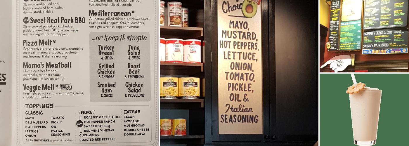Potbelly Sandwich Shop Menu