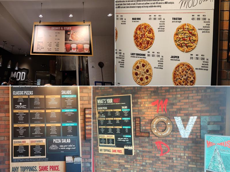 MOD Pizza Menu
