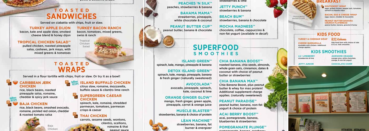 Tropical Smoothie Cafe Menu