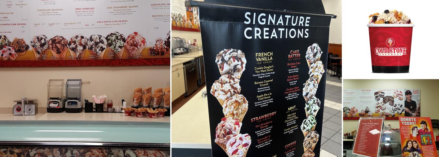 Cold Stone Creamery Menu