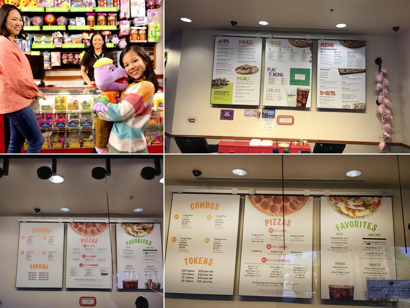 Chuck E. Cheese Menu