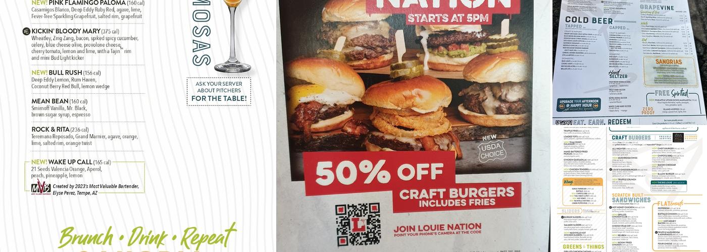 Bar Louie - One Loudoun Menu