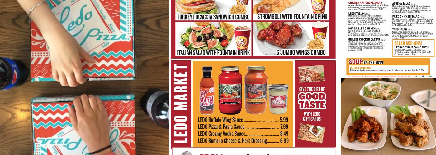 Ledo Pizza Menu