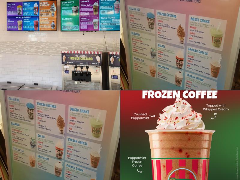 Rita's Italian Ice & Frozen Custard Menu