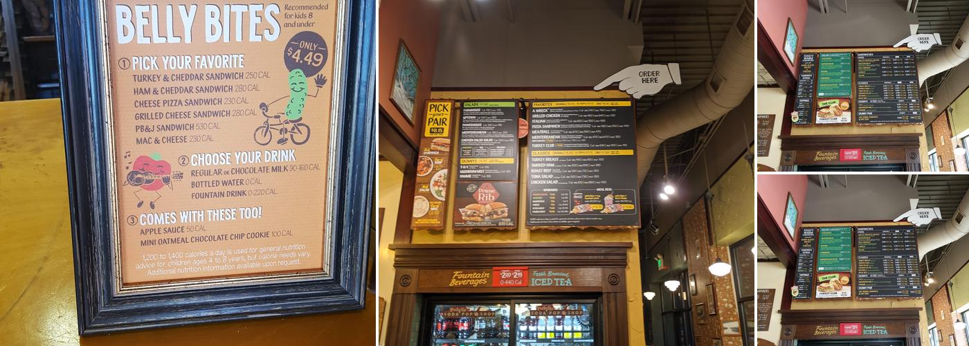 Potbelly Menu