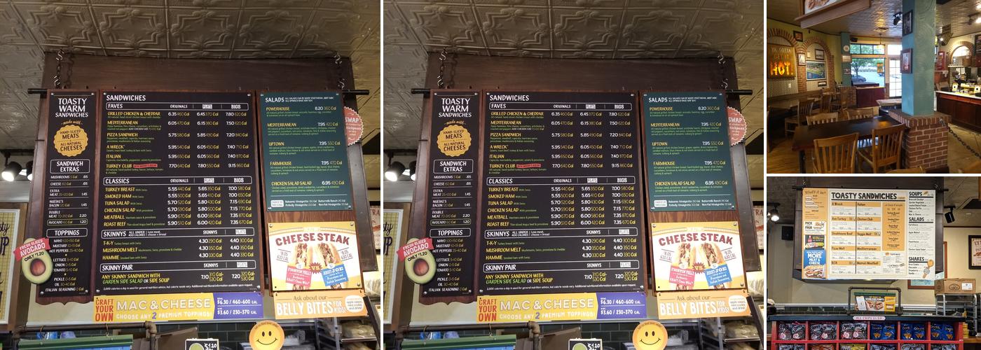 Potbelly Sandwich Shop Menu