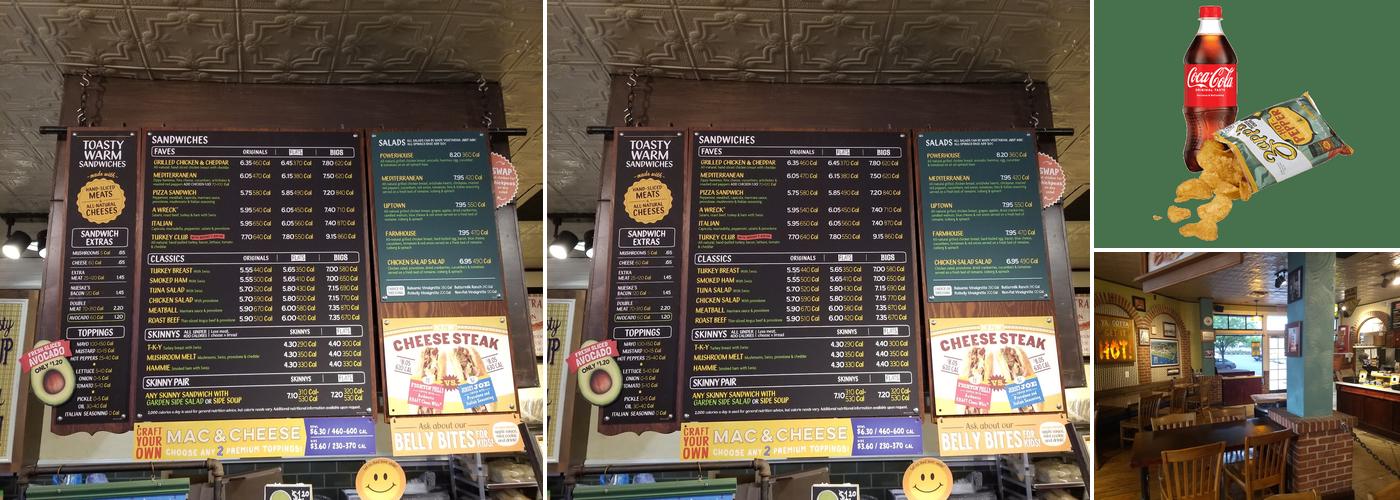 Potbelly Sandwich Shop Menu