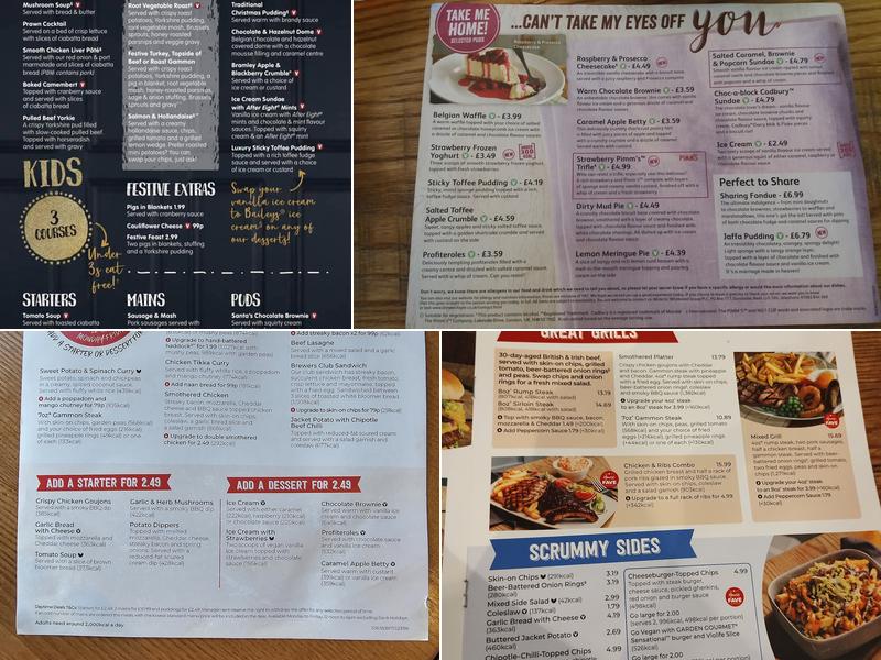 Cockermouth Brewers Fayre Menu