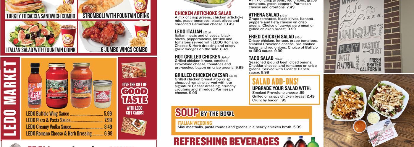 Ledo Pizza Crofton, MD Menu
