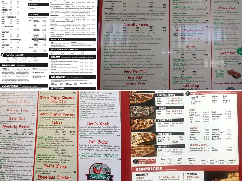 Jet's Pizza Menu