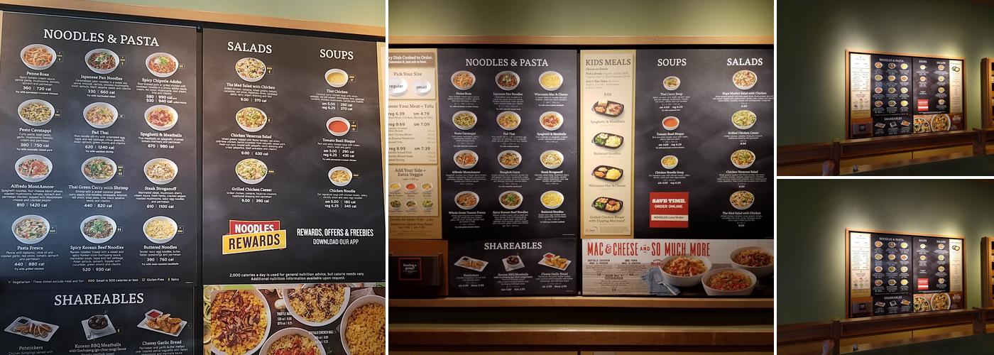 Noodles and Company Menu