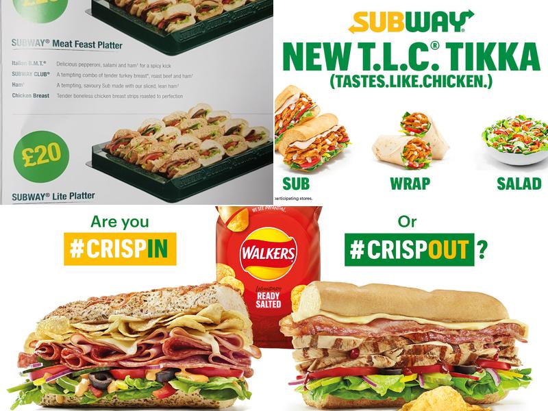 Subway Menu