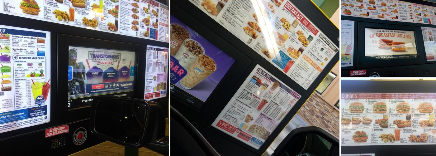 Sonic Drive-In Menu