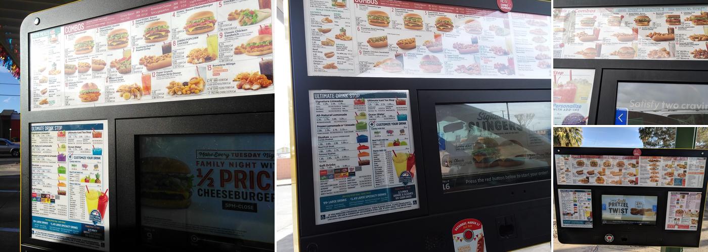 Sonic Drive-In Menu