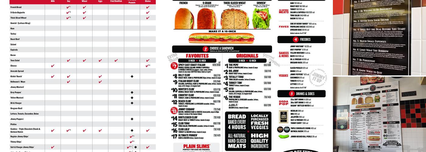 Jimmy John's Menu