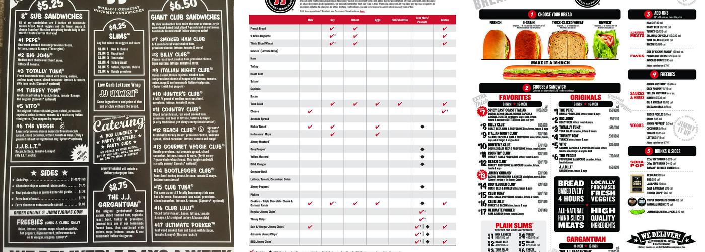 Jimmy John's Menu