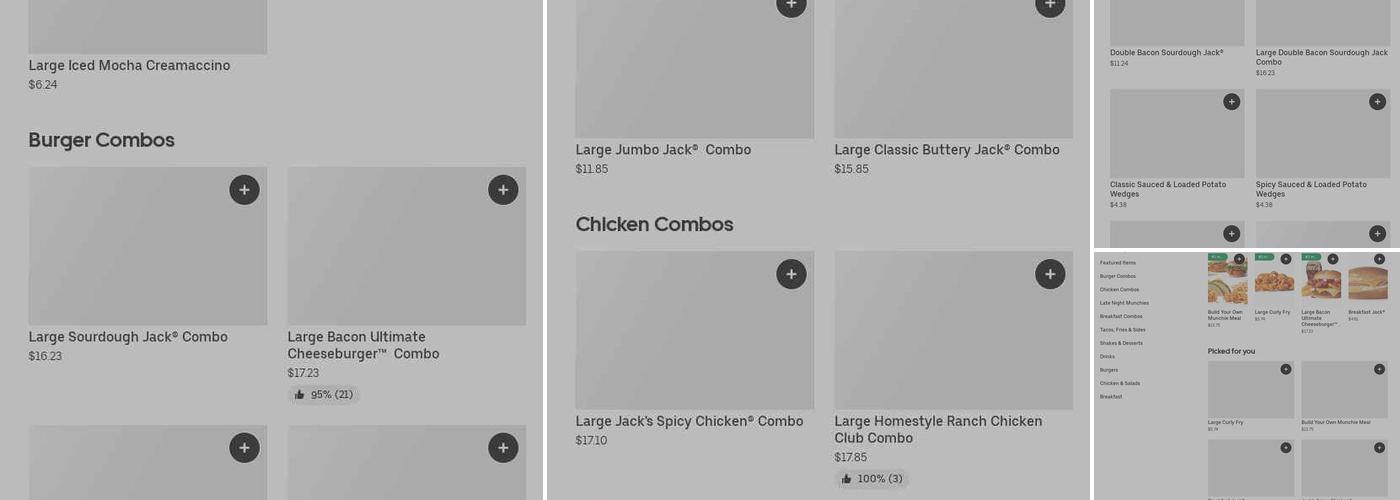 Jack in the Box Menu