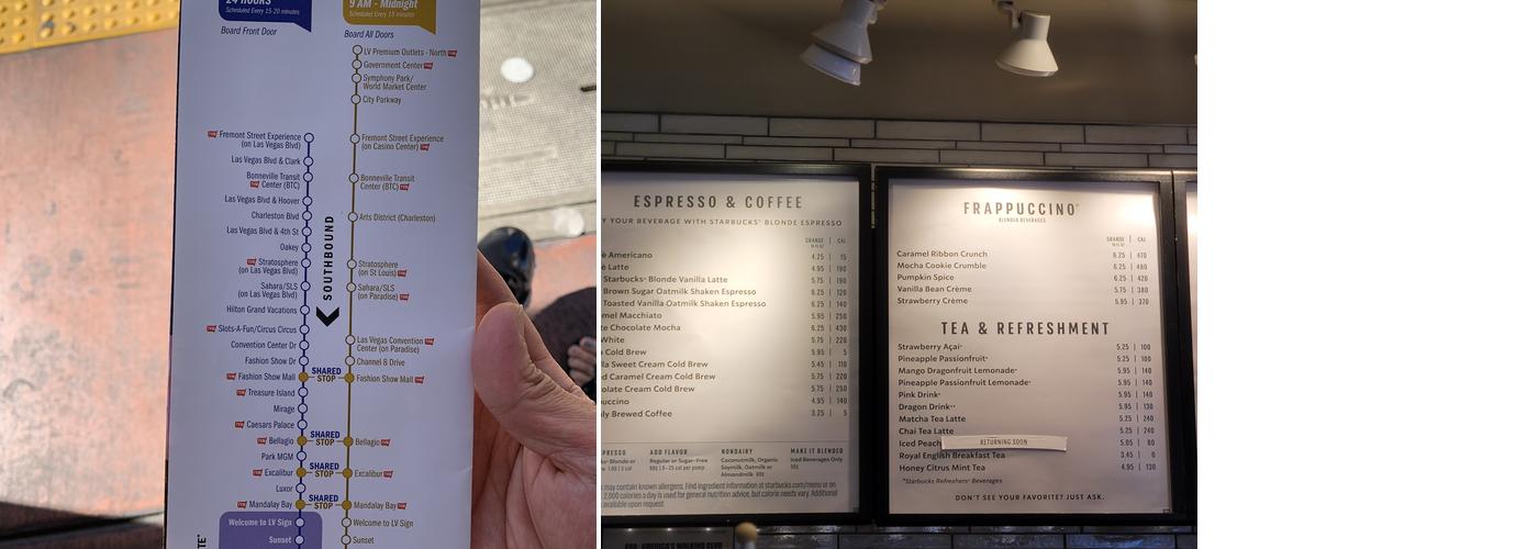 Starbucks Menu