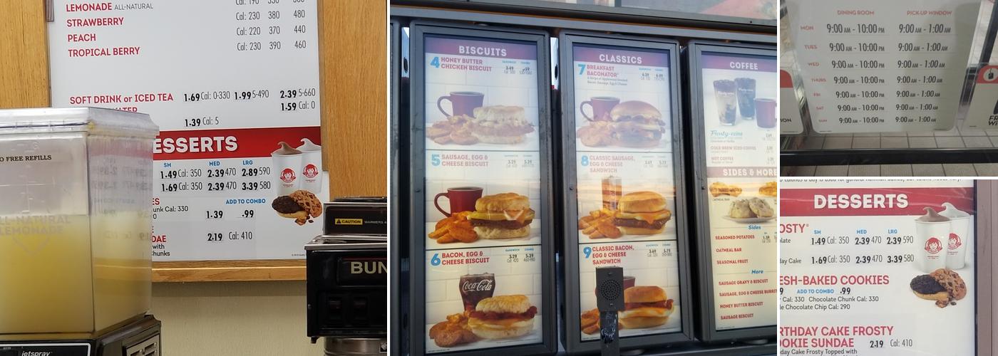 Wendy's Menu
