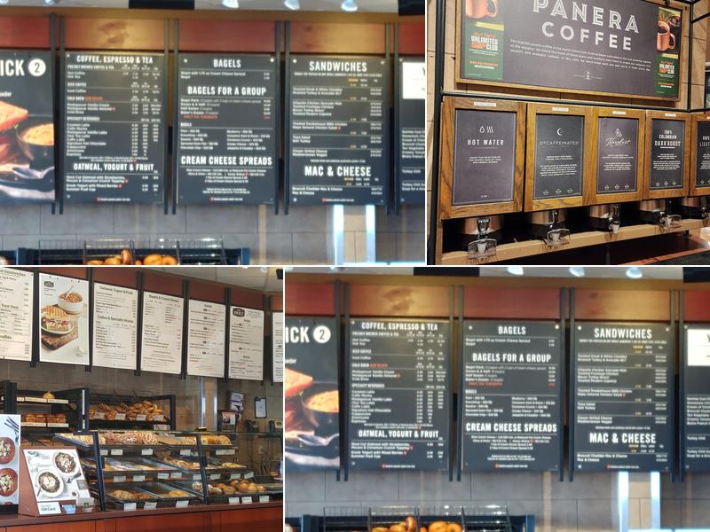 Panera Bread Menu