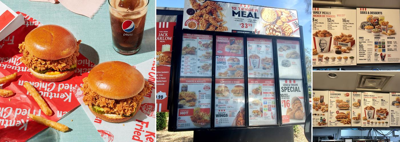KFC Menu