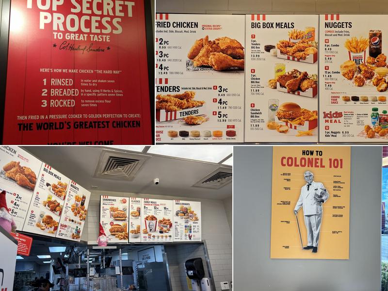 KFC Menu