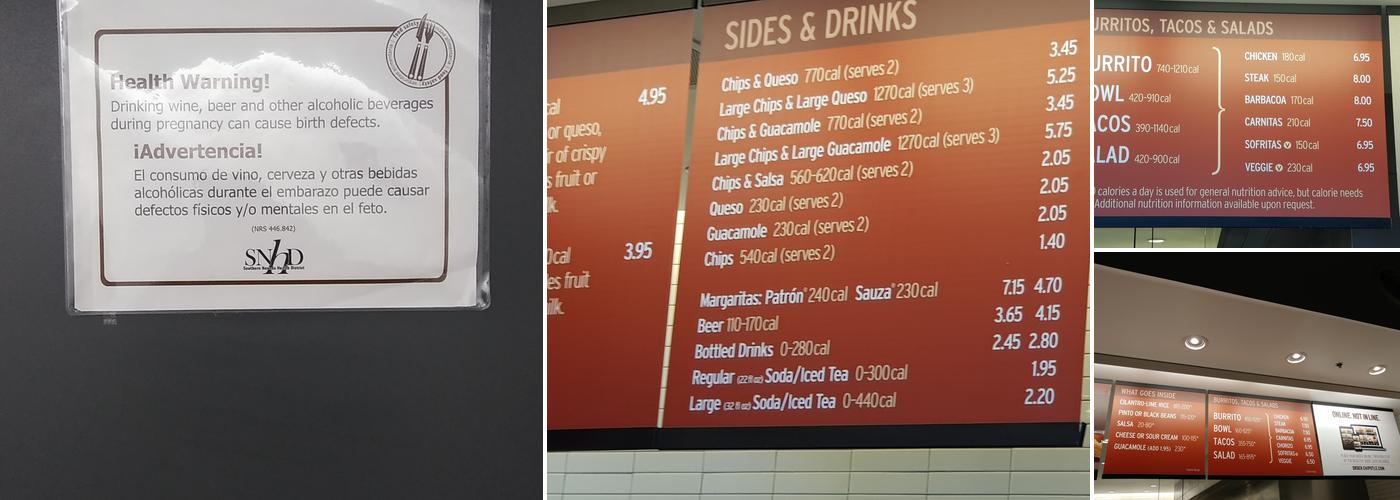 Chipotle Mexican Grill Menu