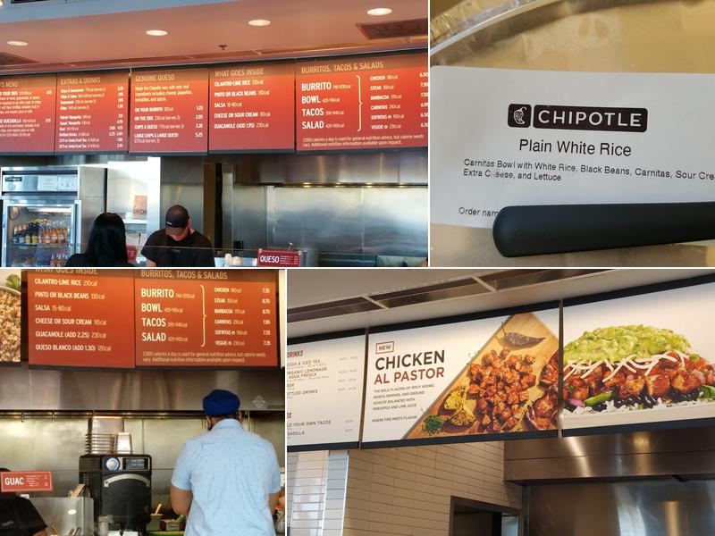 Chipotle Mexican Grill Menu