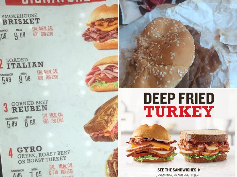 Arby's Menu