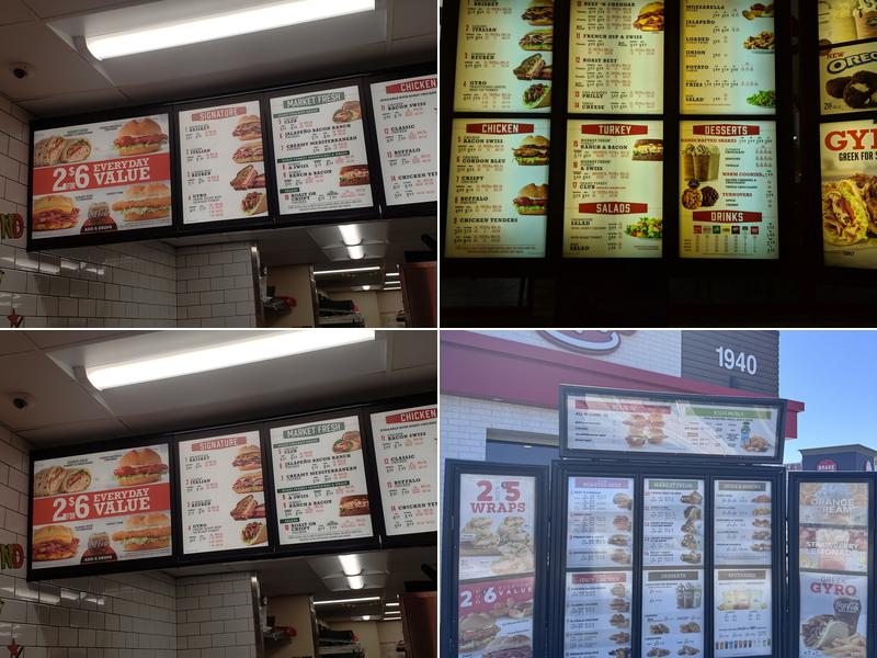 Arby's Menu