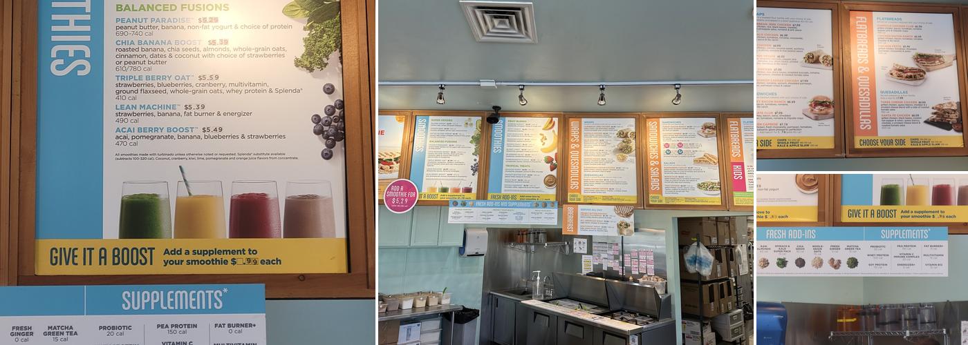 Tropical Smoothie Cafe Menu
