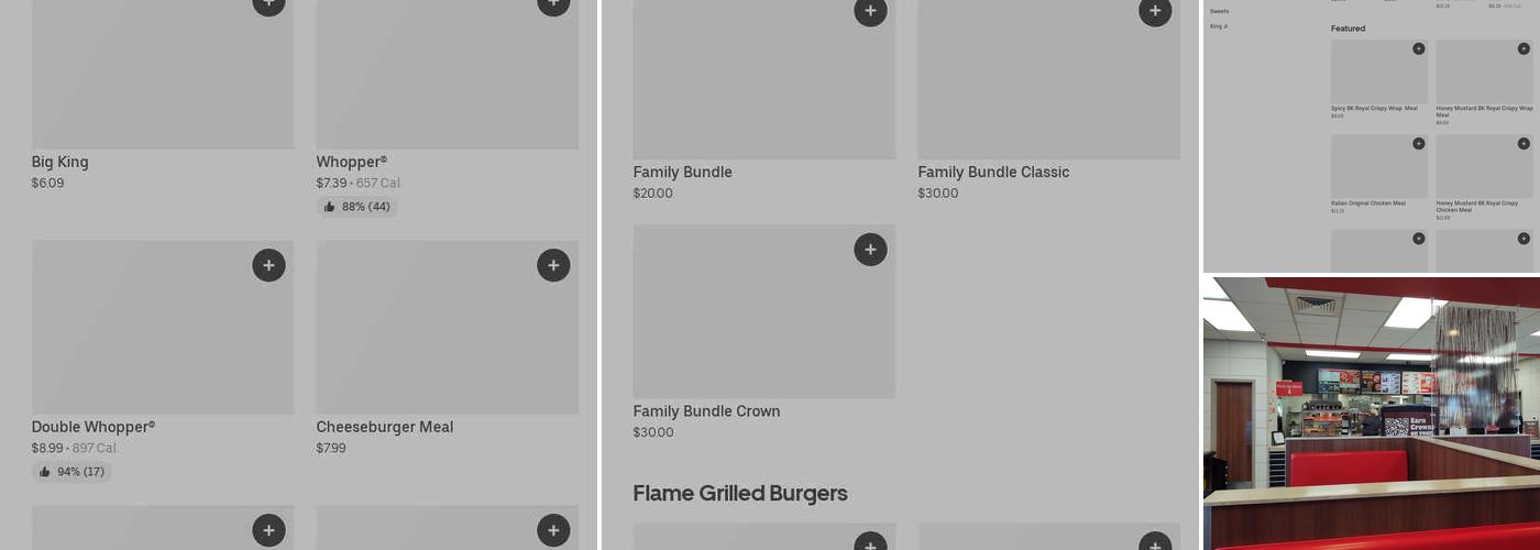 Burger King Menu