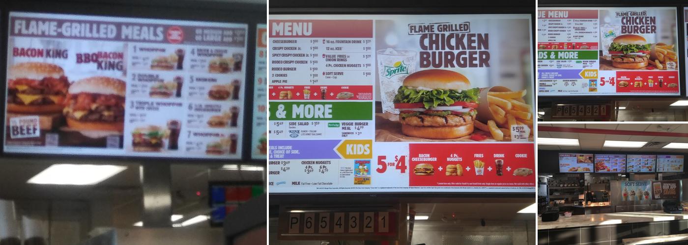 Burger King Menu