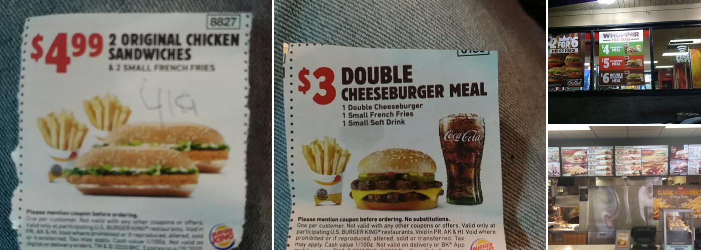 Burger King Menu