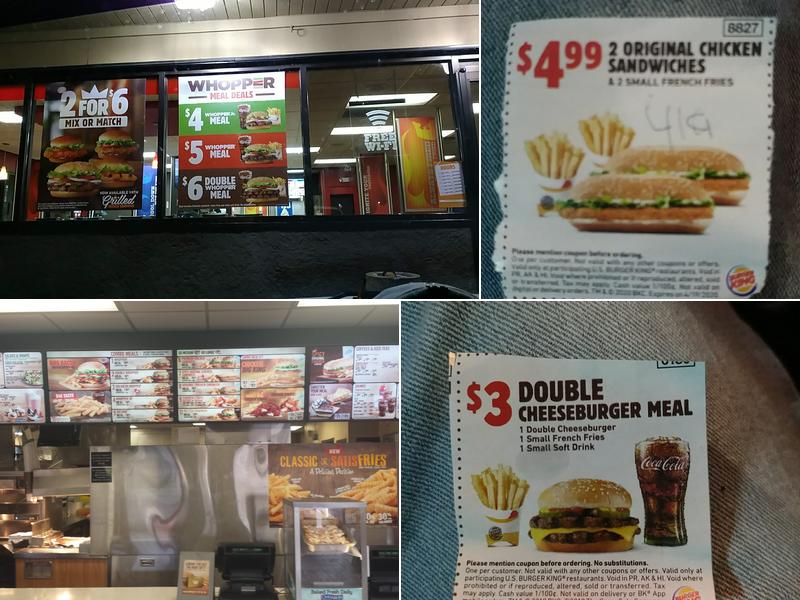 Burger King Menu