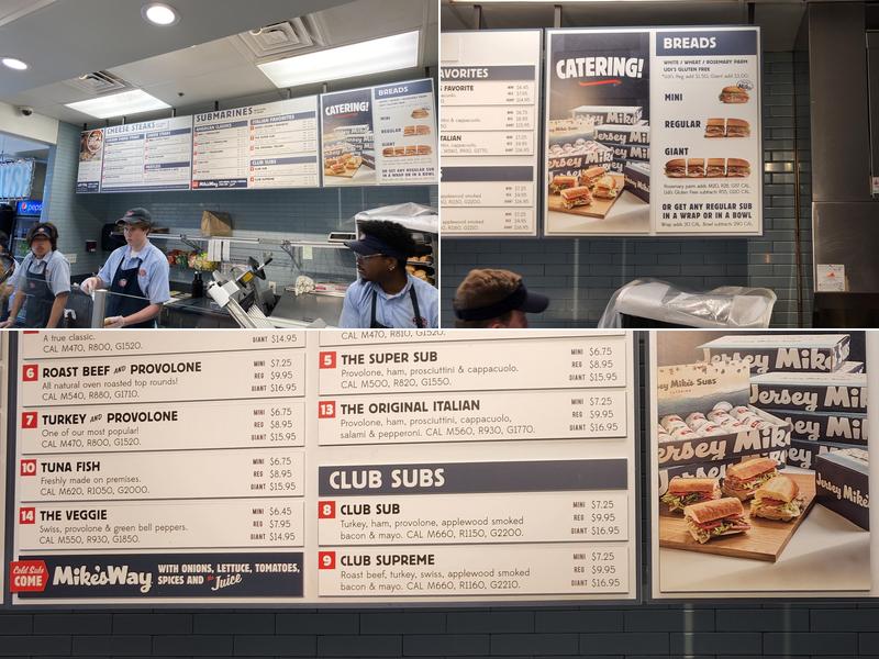 Jersey Mike's Subs Menu