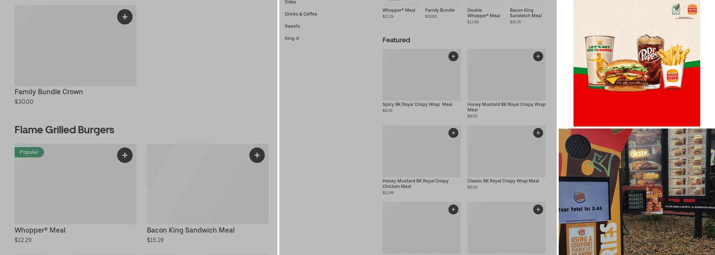Burger King Menu