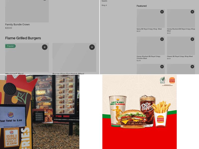 Burger King Menu