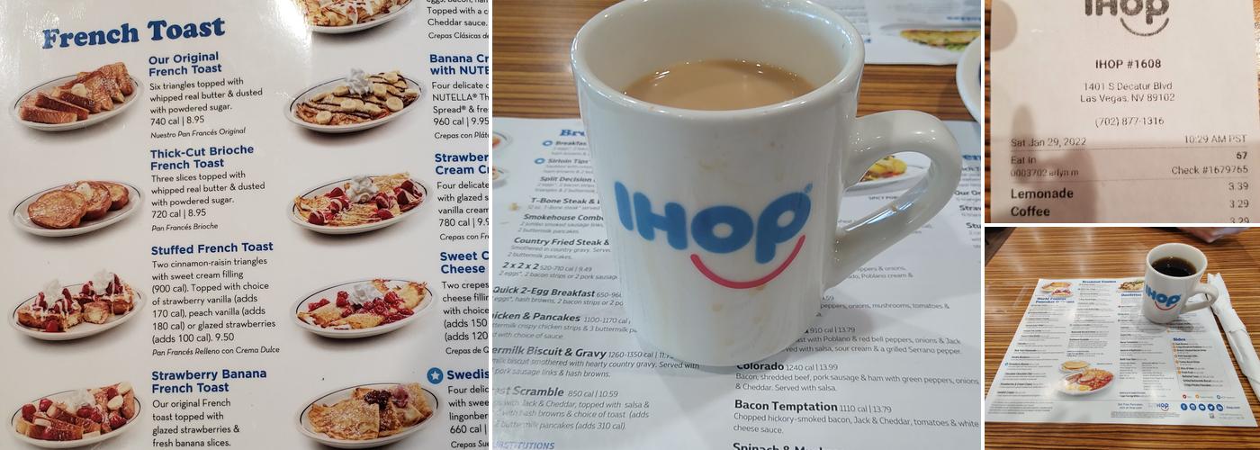 IHOP Menu