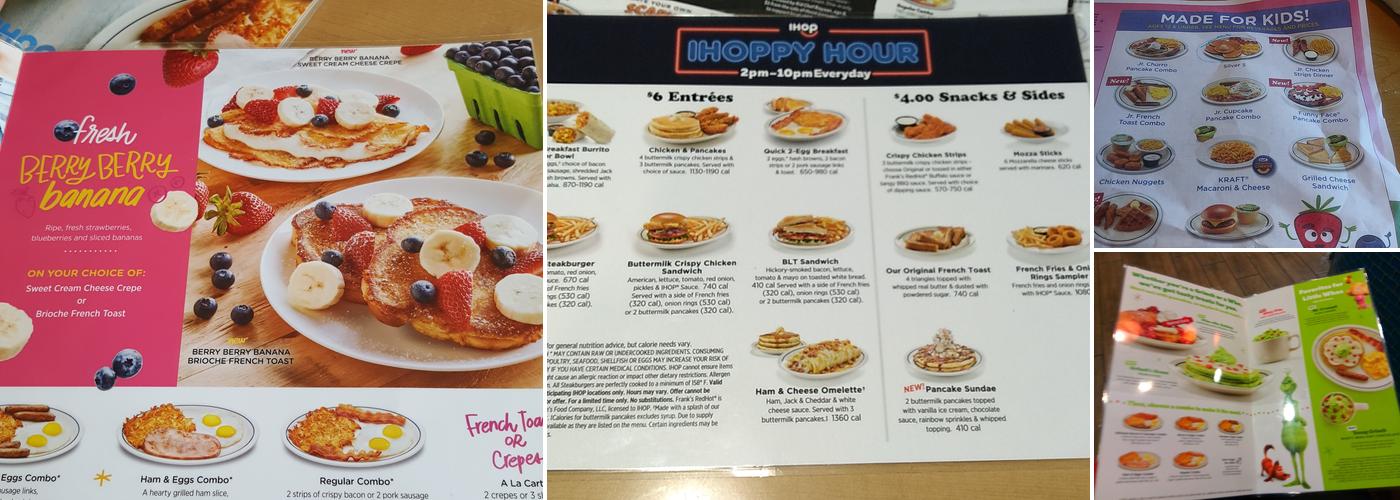 IHOP Menu
