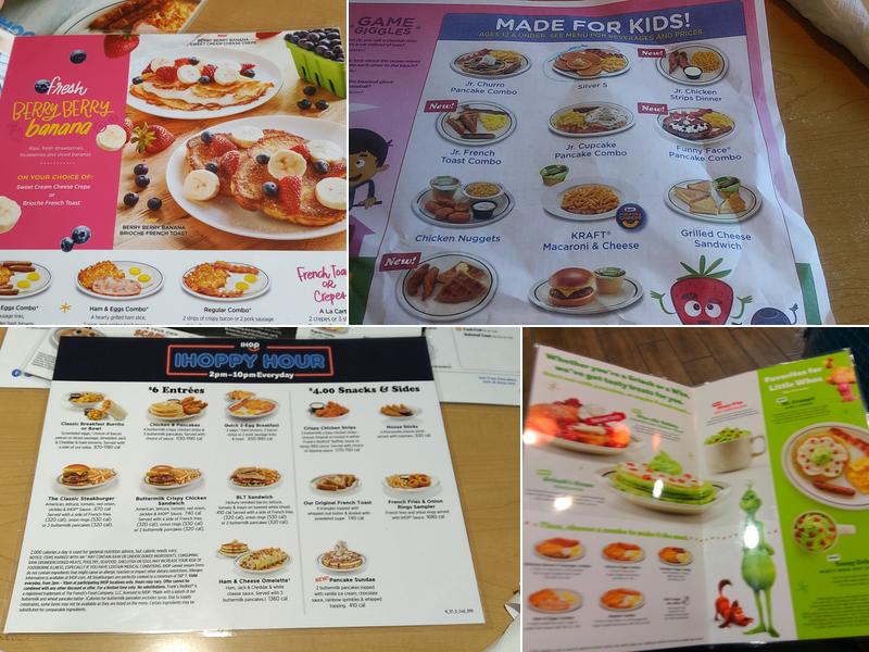 IHOP Menu