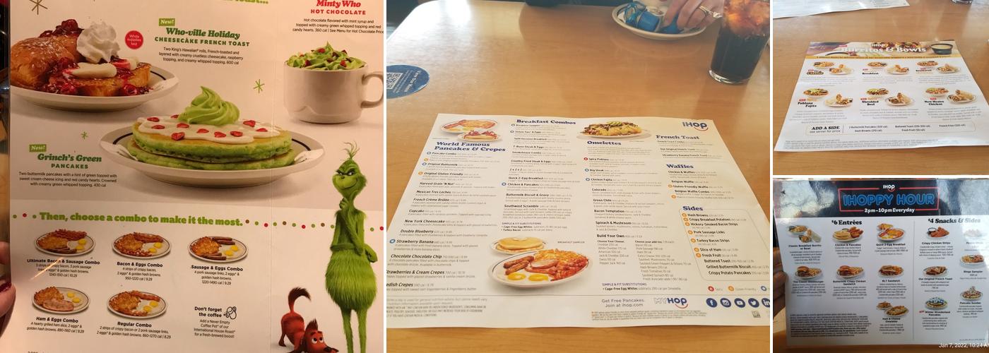 IHOP Menu