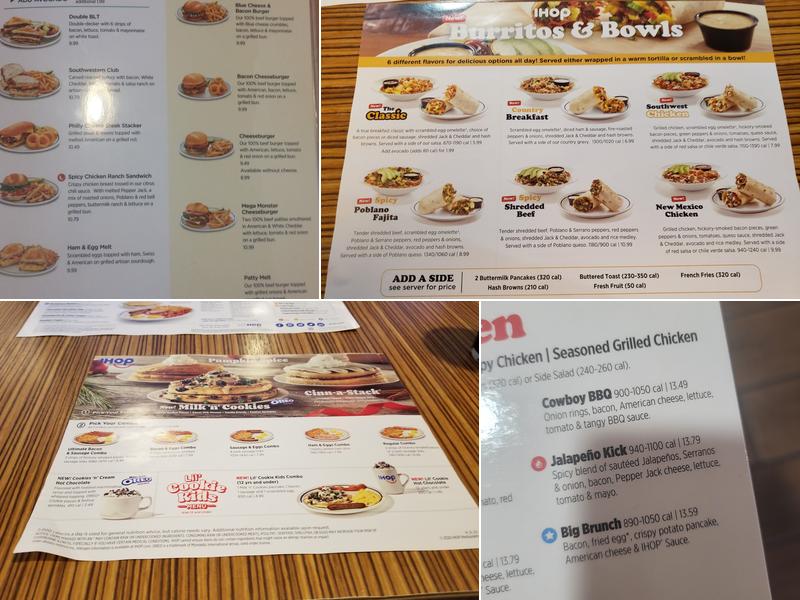 IHOP Menu