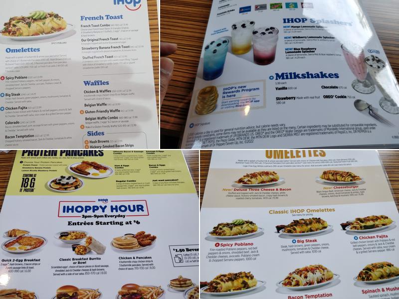 IHOP Menu