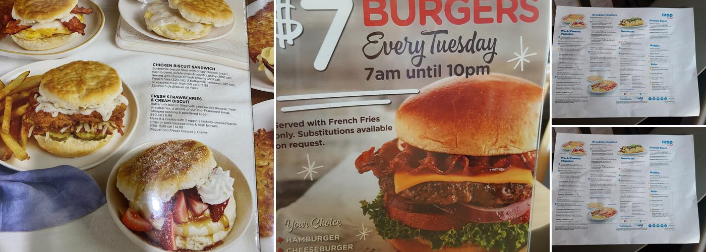 IHOP Menu