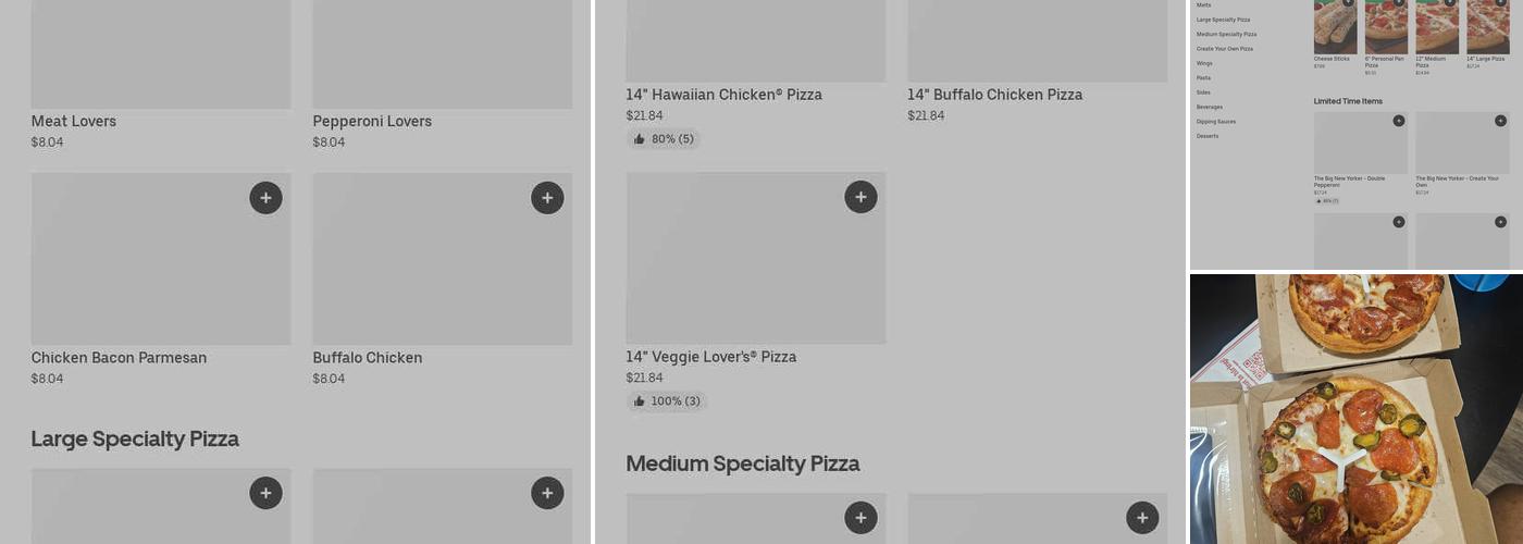 Pizza Hut Menu