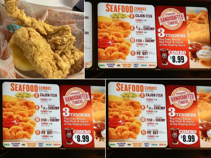 Popeyes Louisiana Kitchen Menu