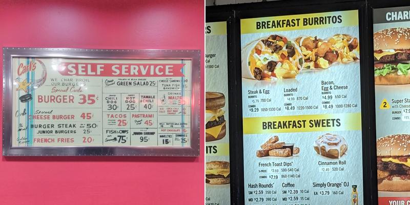 Carl’s Jr. Menu