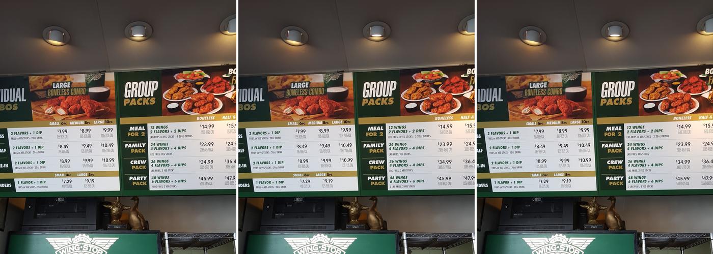 Wingstop Menu
