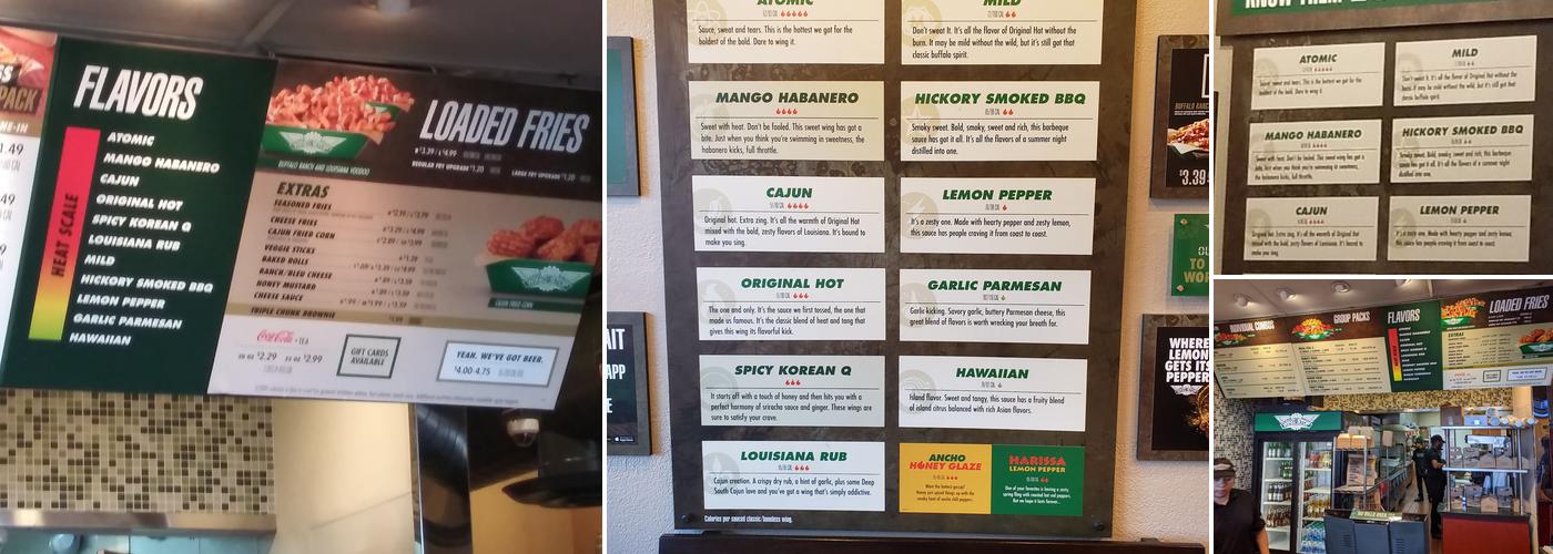 Wingstop Menu